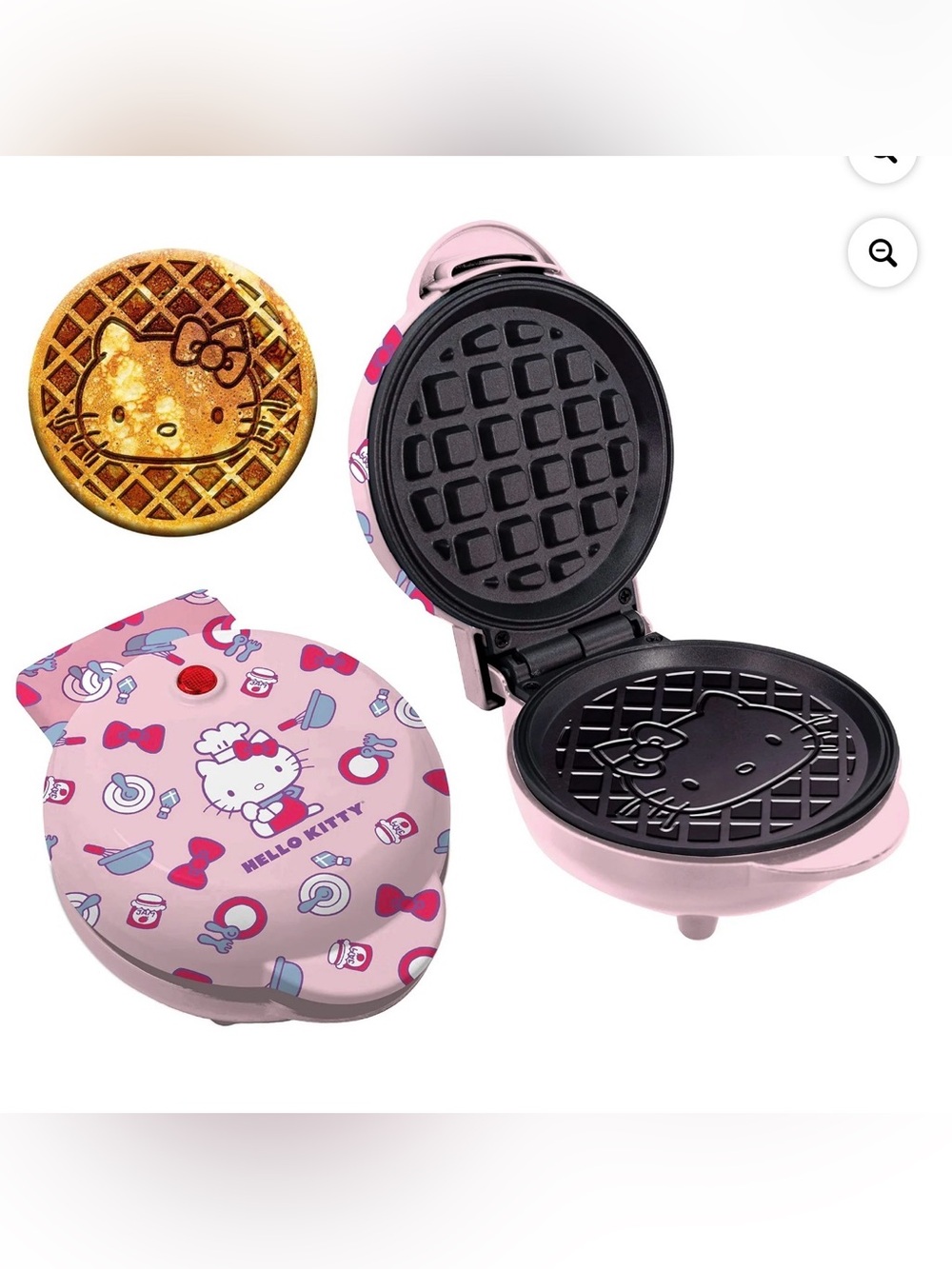 Hello Kitty Pink Patterned Waffle Maker